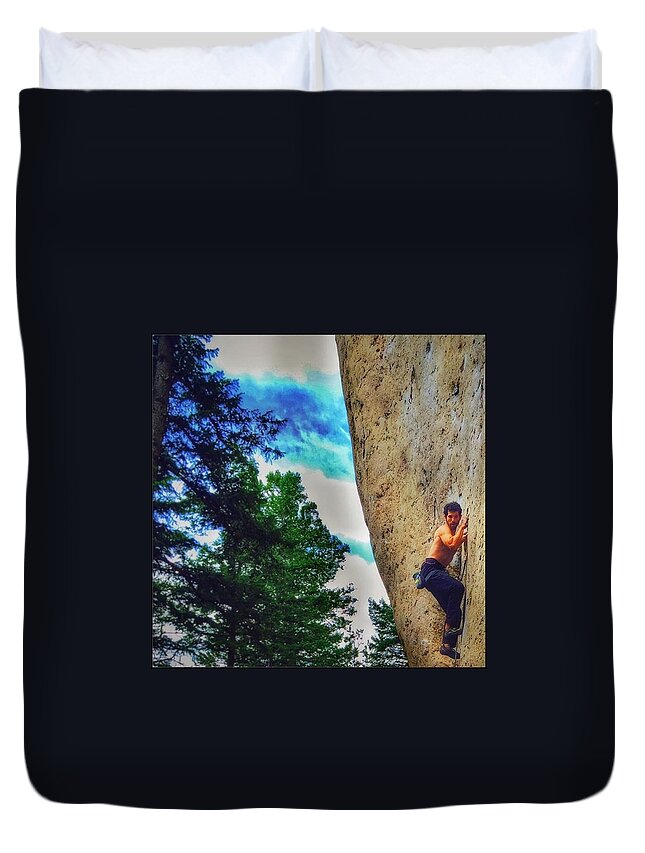 Cute Duvet Cover featuring the photograph Actually Wow by Noah Kaufman