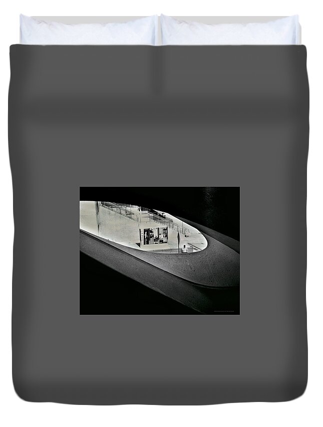 120mm Duvet Cover featuring the photograph Life Outside the Window by Denise Dube