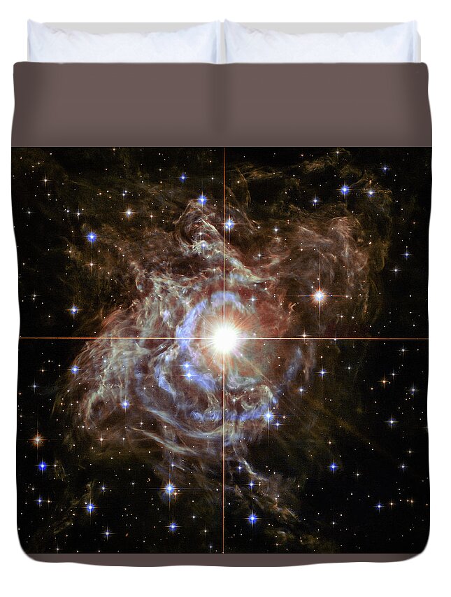 Cosmos Duvet Cover featuring the photograph Light Echoes by Marco Oliveira