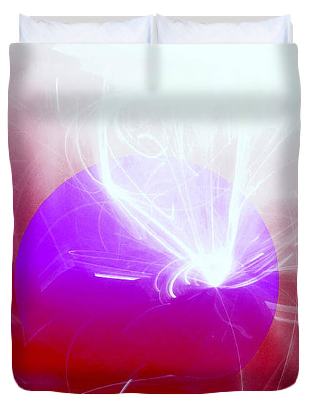 Spiritual Art Duvet Cover featuring the digital art Light Emerging by Ute Posegga-Rudel