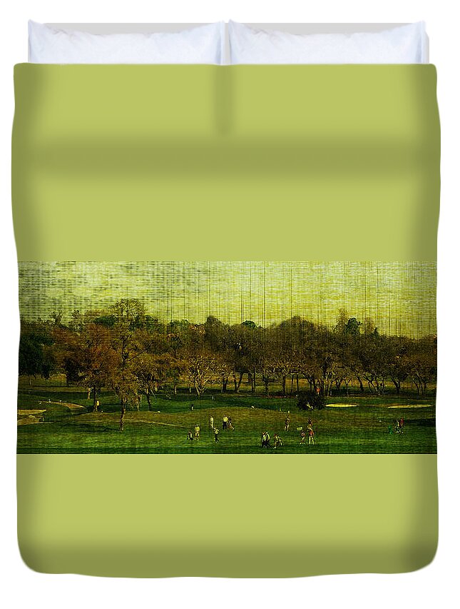 Golf Duvet Cover featuring the photograph Links by Pete Rems