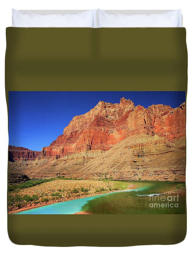 America Duvet Cover featuring the photograph Little Colorado River Confluence #1 by Inge Johnsson
