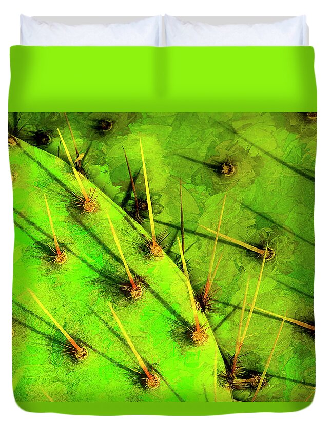 Photography Duvet Cover featuring the photograph Prickly Pear by Paul Wear