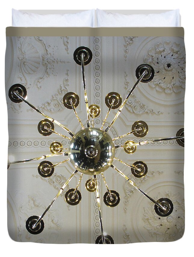 Chandelier Duvet Cover featuring the photograph London St Martin in the Fields by Annette Hadley