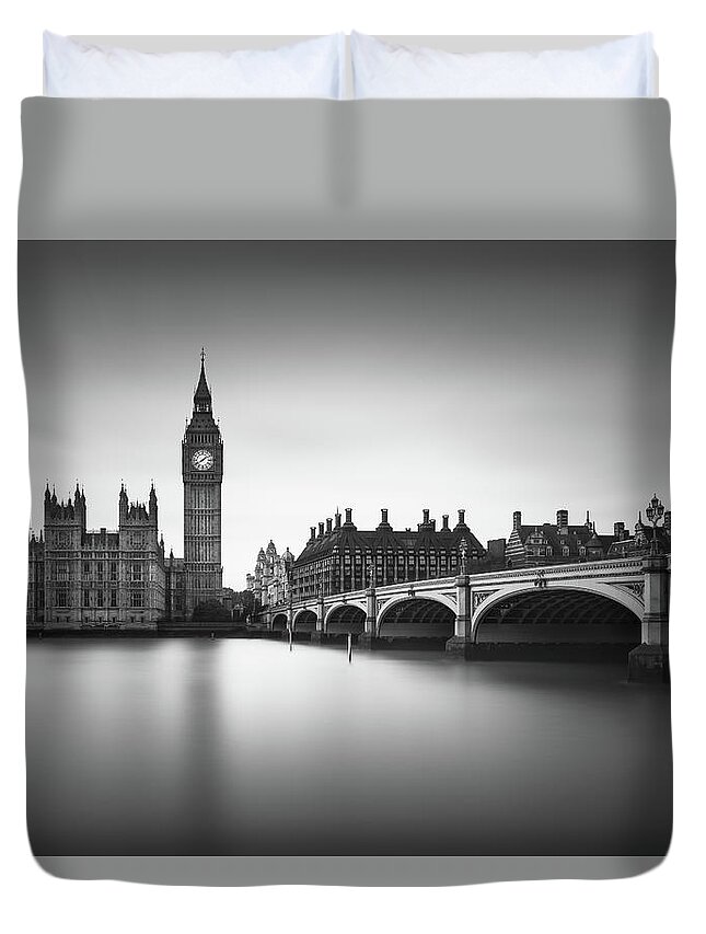 #faatoppicks Duvet Cover featuring the photograph London, Westminster Bridge by Ivo Kerssemakers