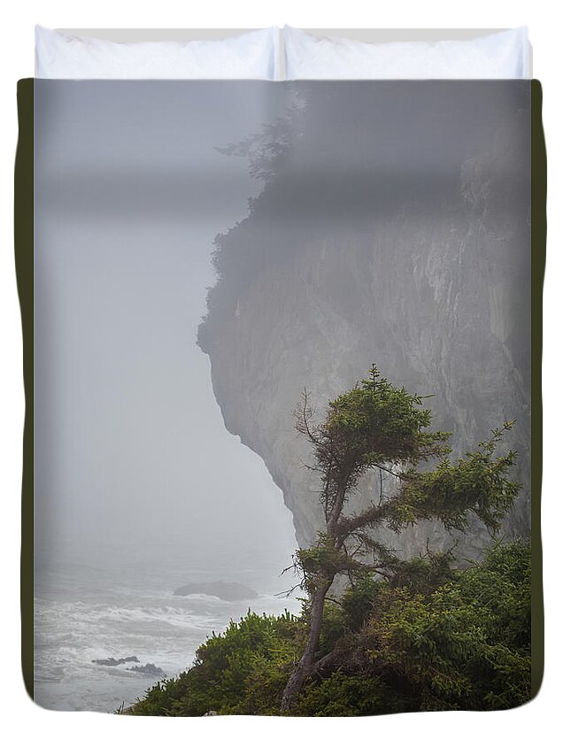 Pine Duvet Cover featuring the photograph Lone Pine by Mark Alder