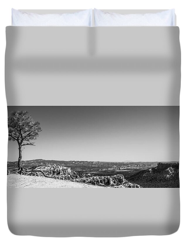 Lone Tree Duvet Cover featuring the photograph Lone Tree by Chad Dutson