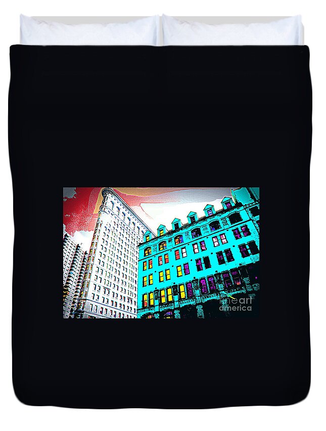 Building Duvet Cover featuring the photograph Looking Up by Julie Lueders 