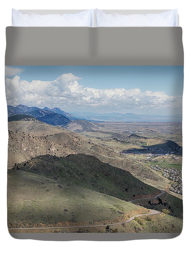 Lookout Mountain Duvet Cover featuring the photograph Lookout Mountain by Susan Rissi Tregoning