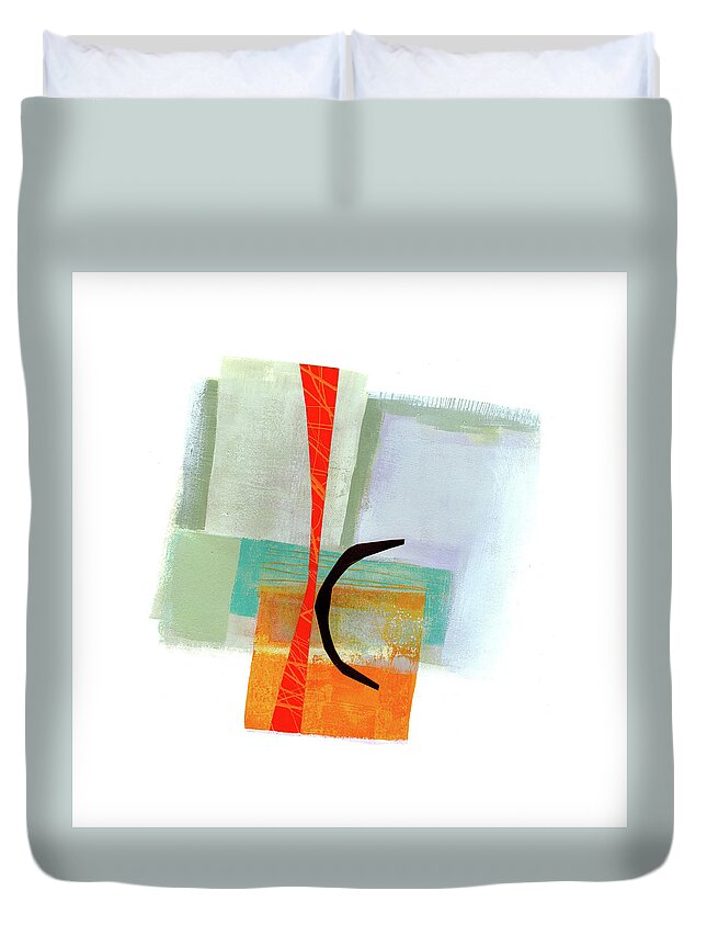 Jane Davies Duvet Cover featuring the painting Loose Ends#6 by Jane Davies