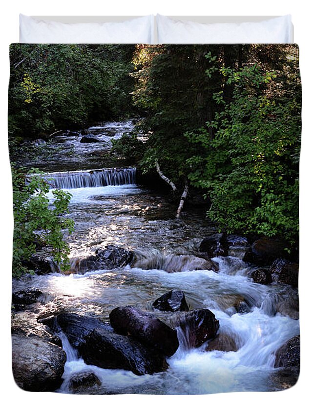 Lost Creek Duvet Cover featuring the photograph Lost Creek by Whispering Peaks Photography