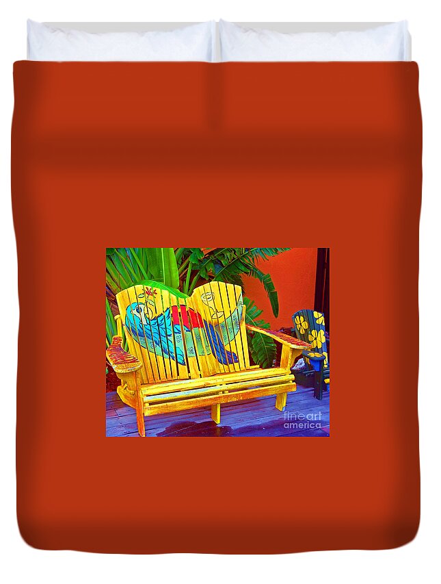 Tropical Duvet Cover featuring the photograph Lost Shaker of Salt 2 by Debbi Granruth