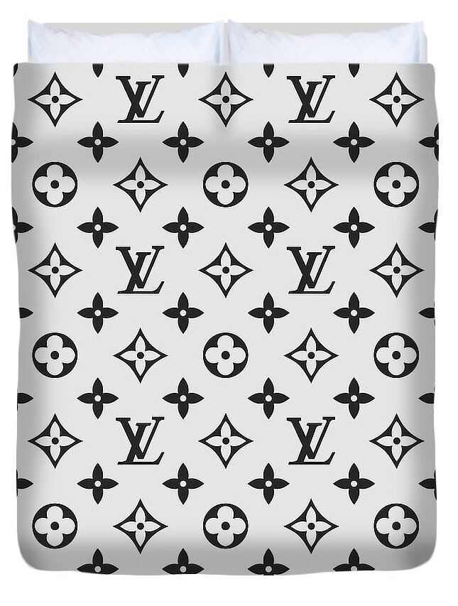 Louis Vuitton Pattern Lv 07 Grey Duvet Cover for Sale by TUSCAN Afternoon
