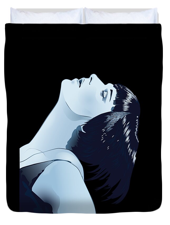 Louise Brooks Official Duvet Cover featuring the digital art Louise Brooks in Berlin by Louise Brooks