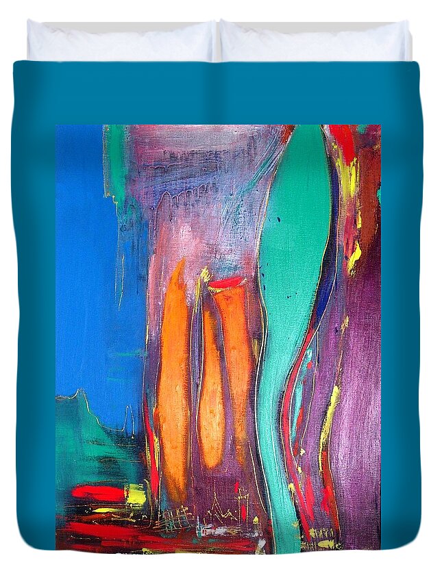  Duvet Cover featuring the painting Louisiana 1 by Lilliana Didovic