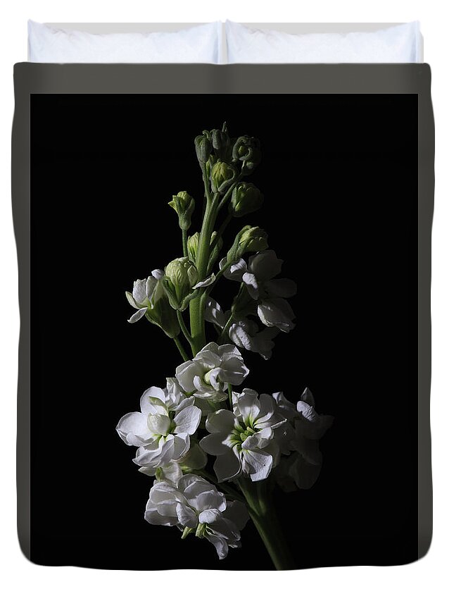 Flower Duvet Cover featuring the photograph Low Key Flowers by Tim Abeln