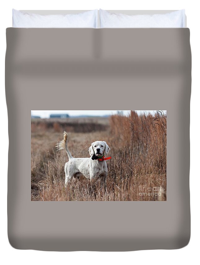 Wingshooting Duvet Cover featuring the photograph Luke - D010076 by Daniel Dempster