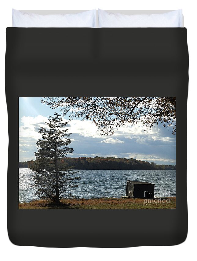 Fall Colors Duvet Cover featuring the photograph M Landscapes Fall Collection No. LF52 by Monica C Stovall