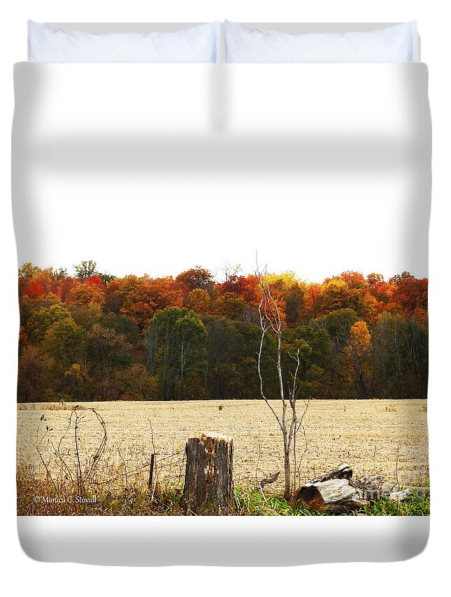 Fall Colors Duvet Cover featuring the photograph M Landscapes Fall Collection No. LF66 by Monica C Stovall
