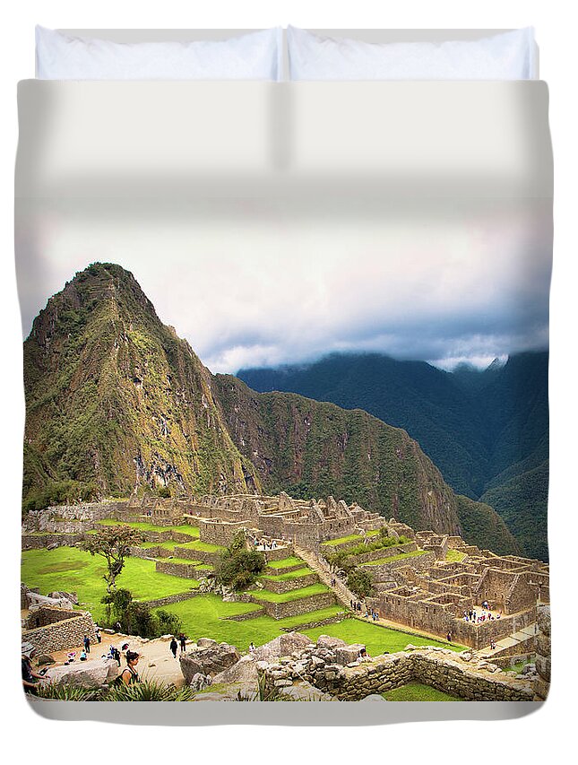 Machu Picchu Duvet Cover featuring the photograph Machu Picchu V by Rene Triay FineArt Photos