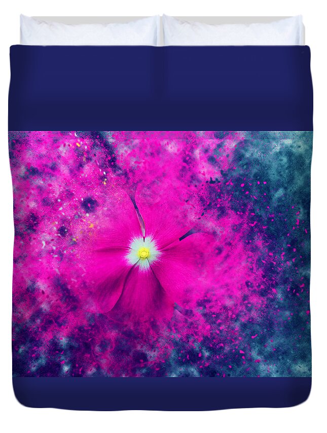 Madagascar Periwinkle Duvet Cover For Sale By Edelberto Cabrera