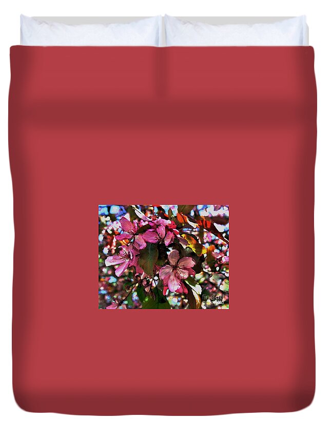 Photo Duvet Cover featuring the photograph Magnolia Abstract by Marsha Heiken