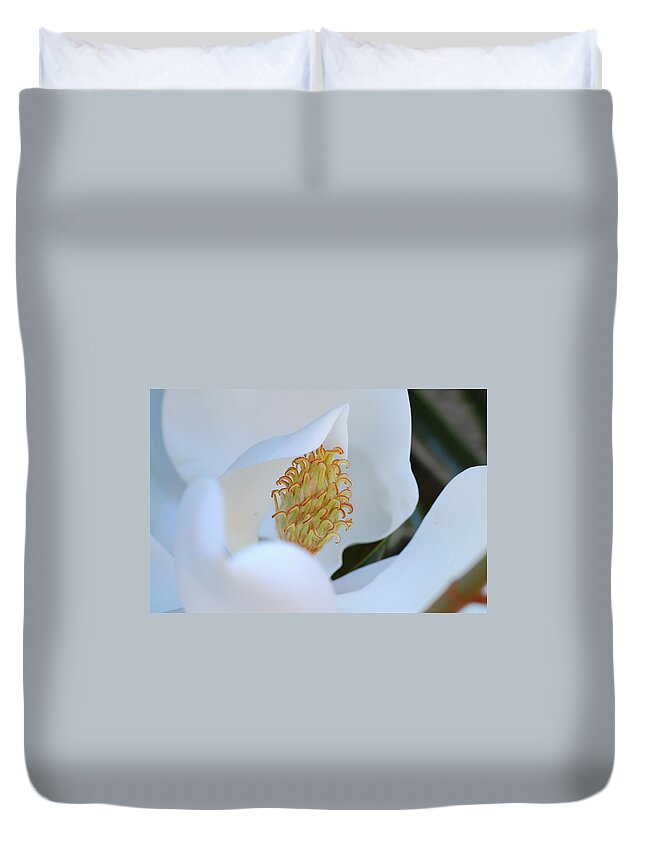 Flower Duvet Cover featuring the photograph Magnolia Blossom 2 by Amy Fose