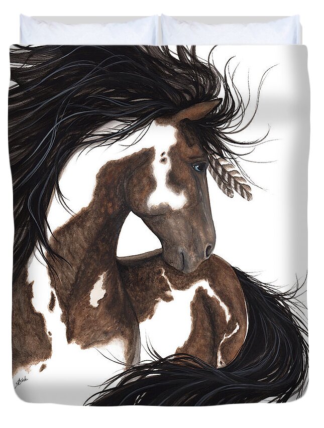Majestic Dream Pinto Horse Duvet Cover For Sale By Amylyn Bihrle