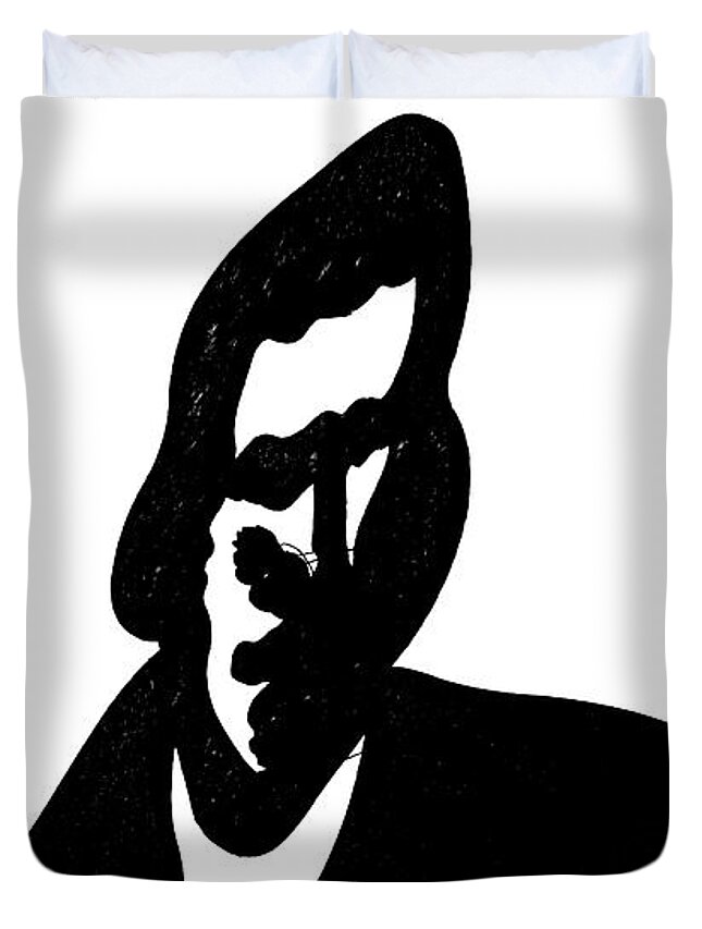 Man Duvet Cover featuring the photograph Man No. 51-1 by Sandy Taylor