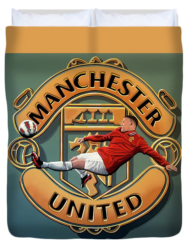 Manchester United Painting Duvet Cover For Sale By Paul Meijering