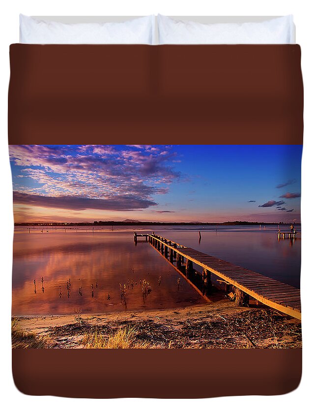 Manning Point Nsw Australia Duvet Cover featuring the photograph Manning Point 666 by Kevin Chippindall