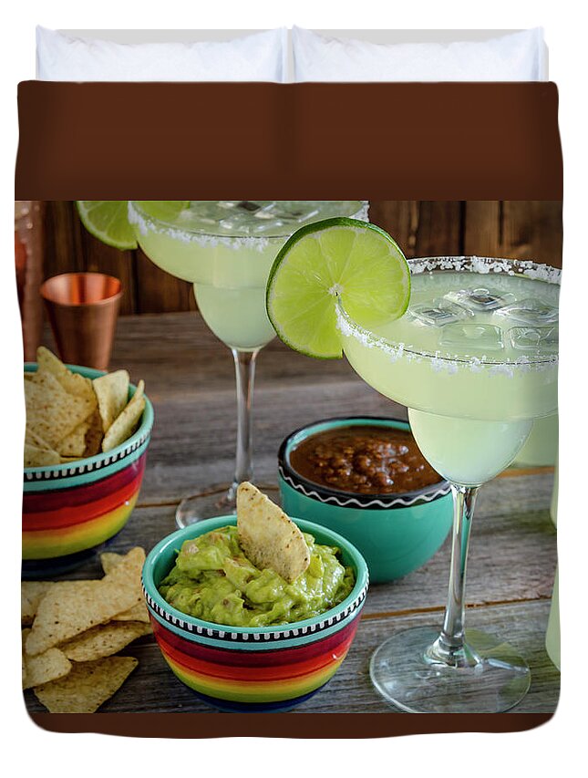 Adult Beverage Duvet Cover featuring the photograph Margarita Party by Teri Virbickis