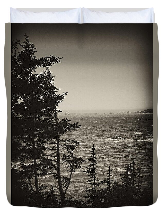 Brookings Duvet Cover featuring the photograph Marine Pine by Hugh Smith