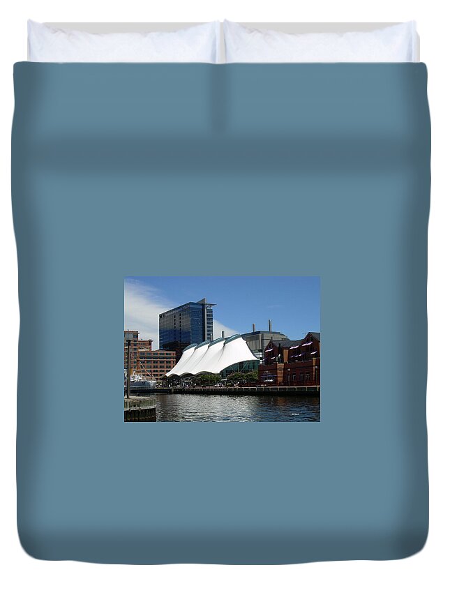 Maritime Duvet Cover featuring the photograph Maritime Baltimore by Ronald Reid