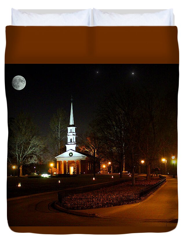 Henry Ford Duvet Cover featuring the photograph Martha-Mary Chapel by Michael Rucker