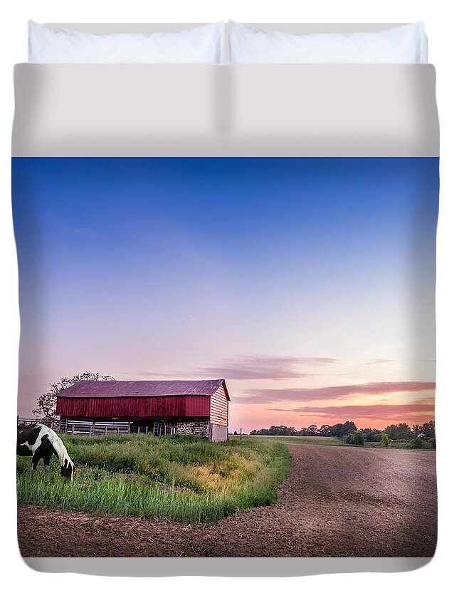 Farm Duvet Cover featuring the photograph Maryland Magic by Patrick Wolf