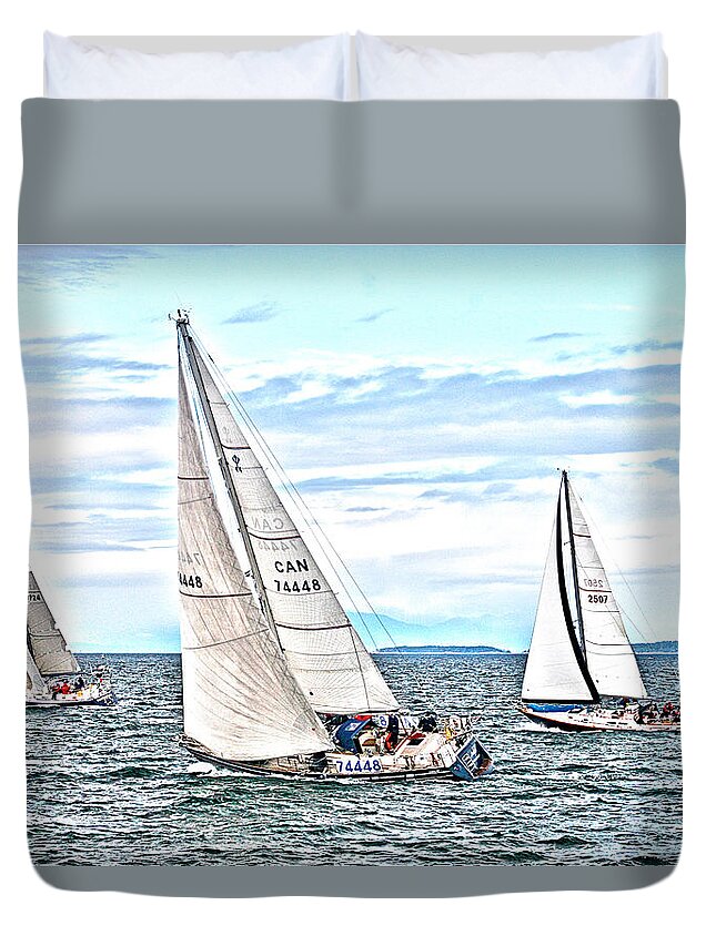 Victoria Duvet Cover featuring the digital art Maui Bound by Alicia Kent