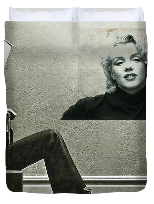 Maxell Ad Blown Away Marilyn Monroe Duvet Cover For Sale By
