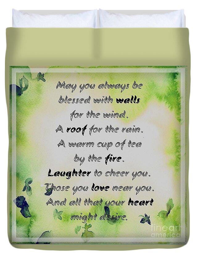 May You Always Be Blessed Duvet Cover featuring the photograph May You Always Be Blessed by Barbara A Griffin