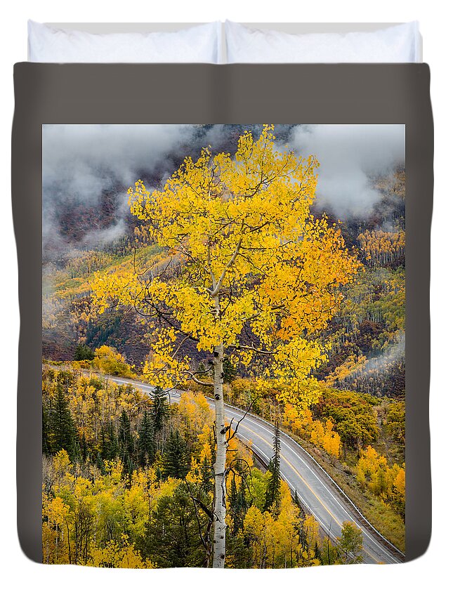 Art Duvet Cover featuring the photograph McClure Pass by Gary Migues