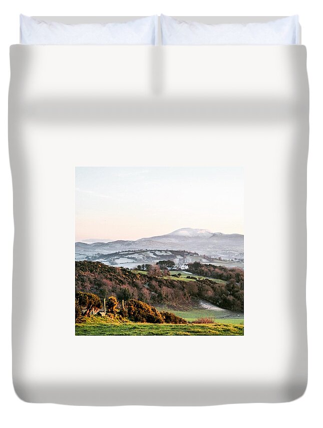 Mountains Duvet Cover featuring the photograph Meanwhile, The Moment We Get Tired In by Aleck Cartwright