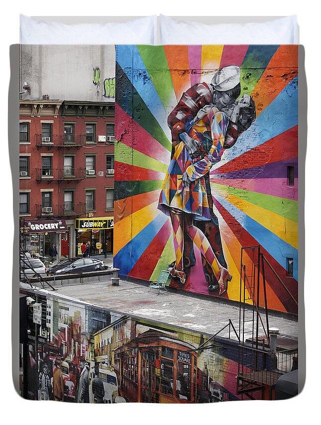 America Duvet Cover featuring the photograph Meatpacking District NYC by Juergen Held