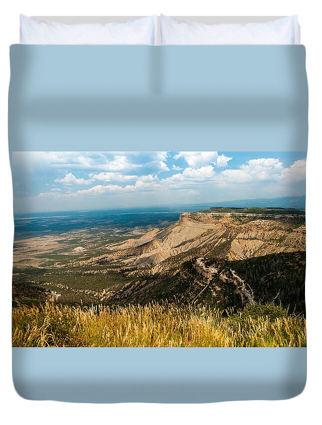 Jay Stockhaus Duvet Cover featuring the photograph Mesa Verde by Jay Stockhaus