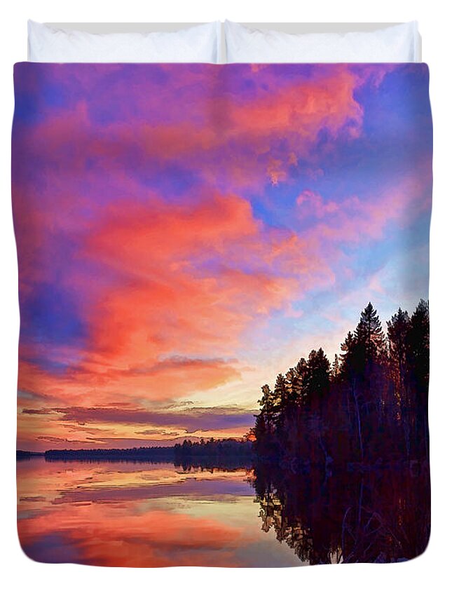 Nature Duvet Cover featuring the photograph Meddybemps Reflections 2 by ABeautifulSky Photography by Bill Caldwell