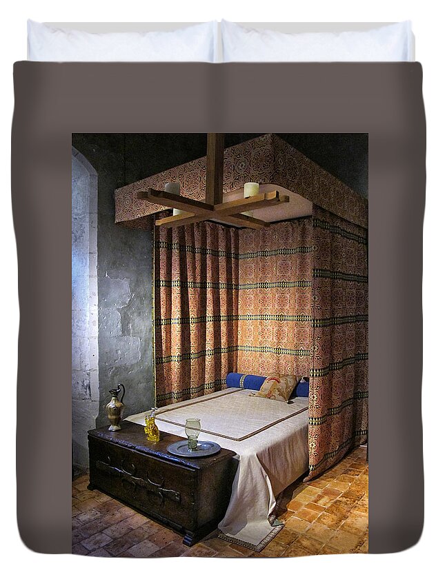 Bed Duvet Cover featuring the photograph Medieval Bed by Dave Mills