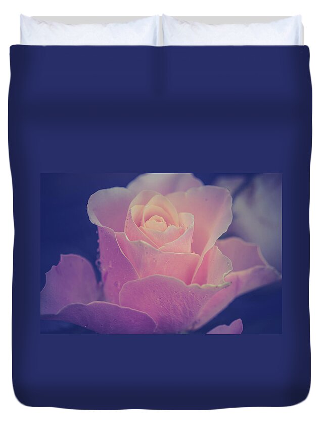 Jenny Rainbow Fine Art Photography Duvet Cover featuring the photograph Memories. Series From Rose Garden by Jenny Rainbow