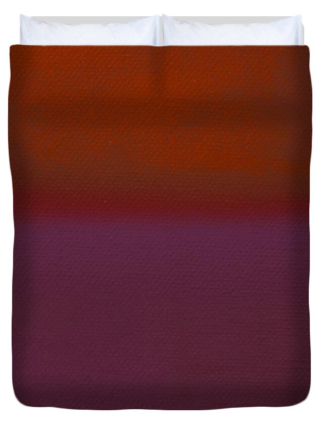 Rothko Duvet Cover featuring the painting Memory Mark by Charles Stuart