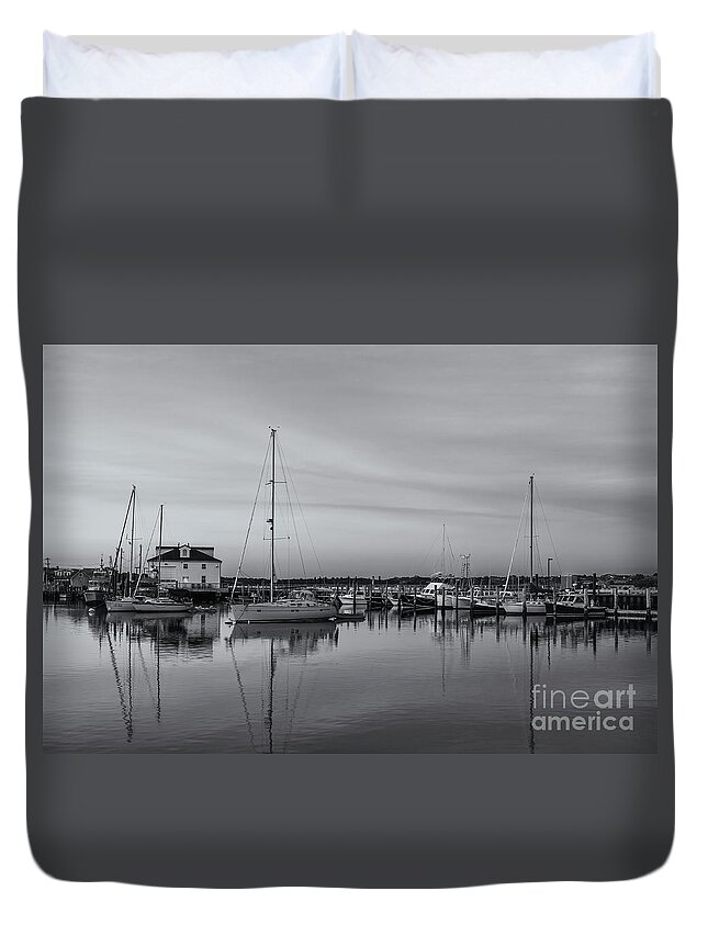 Clarence Holmes Duvet Cover featuring the photograph Menemsha Fishing Boats X by Clarence Holmes