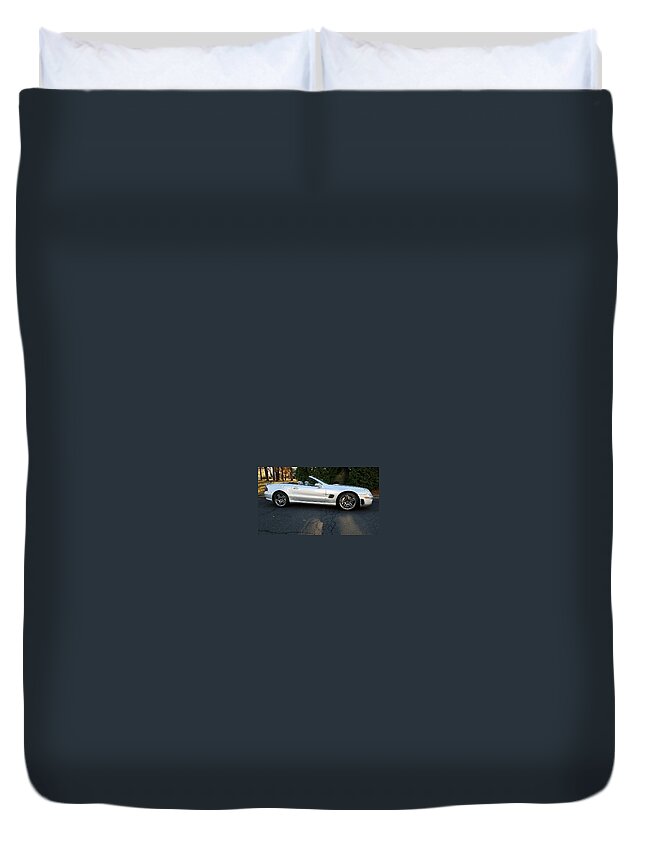 Mercedes-benz Sl65 Amg Duvet Cover featuring the photograph Mercedes-Benz SL65 AMG by Jackie Russo