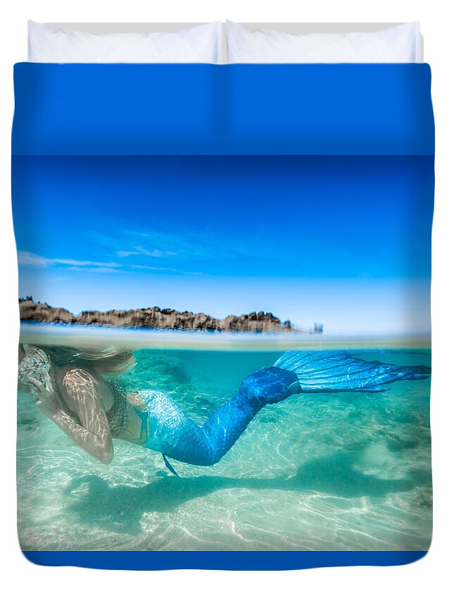 Mermaids Duvet Cover featuring the photograph Mermaid Shells by Leonardo Dale